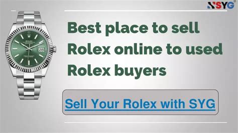 best place to sell rolex online